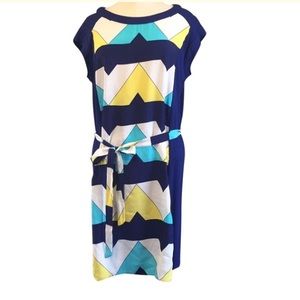 Alice & Trixie Silk Geometric Print Dress
